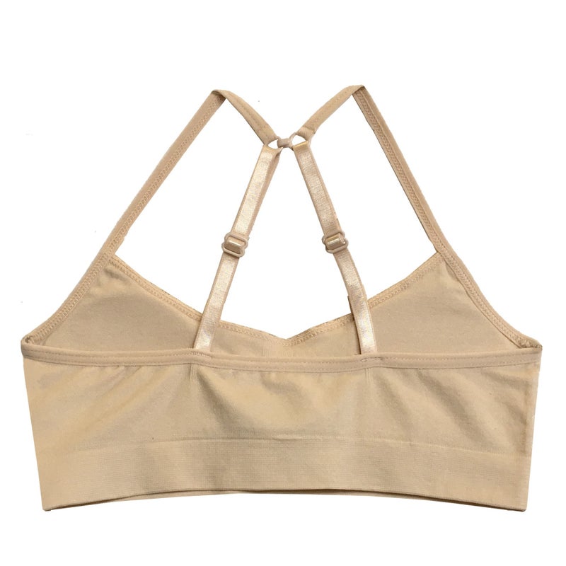 Popular Crop Cami Training Bras Pack for Girls. Seamless Bra Removable Padding Basics L - Image 3